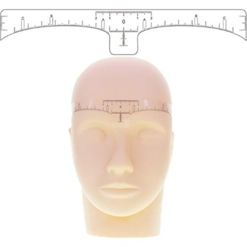 100pcs Microblading Disposable Accurate Ruler Permanent Makeup Tebori Eyebrow Shaping Tools Tattoo Measurement Rulers Sticker