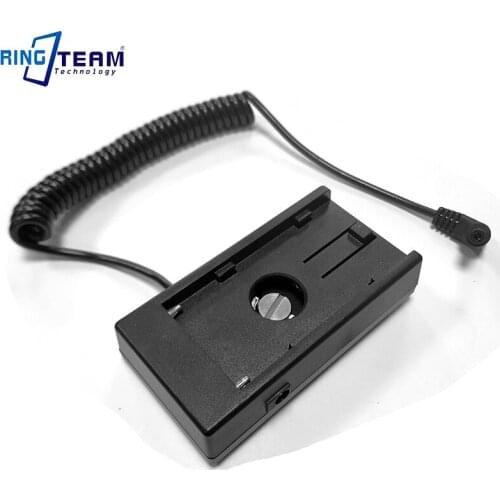 7.2V / 12V NPF Serial Battery Base Holder Mount Adapter Plate Built-in a Coiled DC Cable for Digital Cameras Lights
