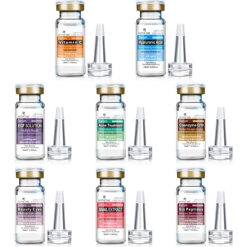 8 Types Facial Serum Whitening Anti Winkles Hyaluronic Acid VC Snails Hexapeptide Treatment Face Serum Skin Care TSLM2