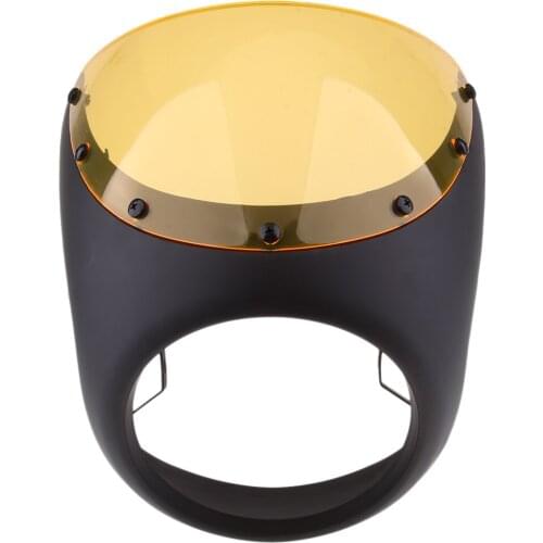 Headlight Fairing Wind Screen Universal Motorcycle Retro Cafe Racer Style