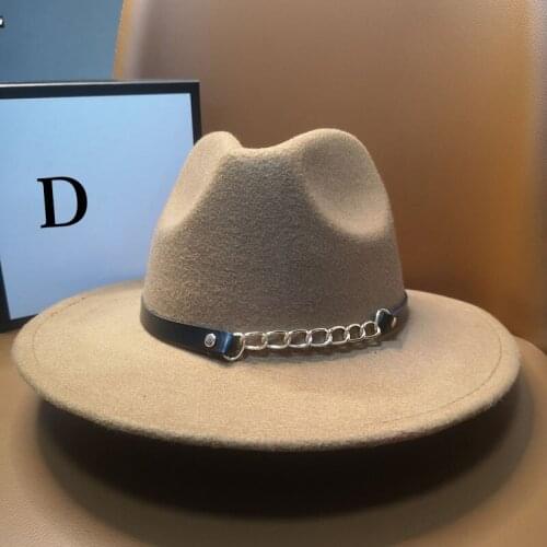 HT220 Felt Hat Men Fedora Hats with Belt Women Vintage Trilby Caps Fedora Warm Jazz Hat Chapeau Femme feutre Panama hat