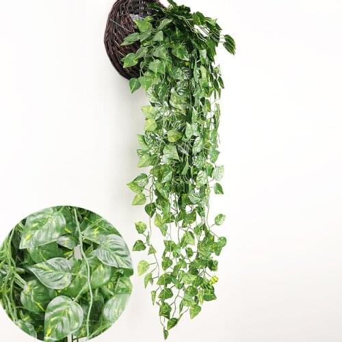 Artificial Plants 2 Pieces 90cm Office Plant Wall Decor Wall Hanging Fake Plant House Decoration Green Ivy Artificial Decoration