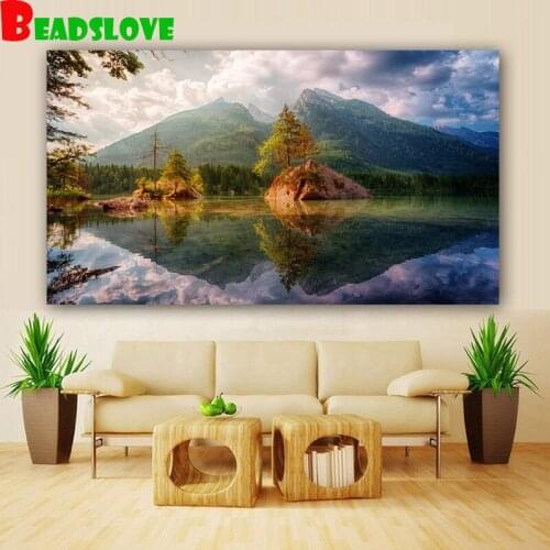 Beautiful scenery diamond painting full square round drill mosaic 5d cross stitch,Diy diamond embroidery g235