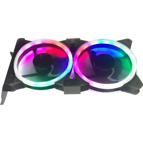 PCI Slot Dual Fan Mount Rack Bracket 90mm 120mm for Desktop Graphics Video Card Computer Water Cooling System Waterblock