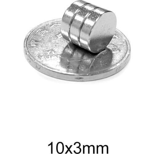10~250PCS Strong Powerful Magnets 10x3 mm N35 Round Permanent Magnets 10x3mm Neodymium Magnet Dia 10*3 mm NdFeB Search Magnet