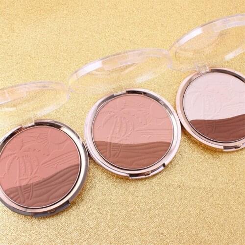 Multicolor Bronze Repairing Powder Makeup Long-lasting Non-tipping Powder Tray Highlight Facial Features Contouring Powder TSLM1