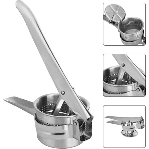 Stainless Steel Potato Ricer Manual Potatoes Press Masher Fruit Squeezer Juicer Household Kitchen Cooking Tools