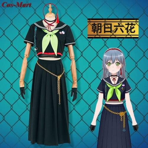 New Product Hot Anime BangDream LOCK Cosplay Costume Fashion Lovely JK School Uniform Female Party Role Play Clothing XS-XL