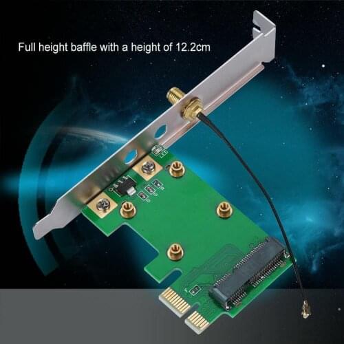 Add On Antenna Wireless WiFi MiniPCI-E To PCI-E Adapter Card Network Convertor Professional Accessories Desktop PC Laptop
