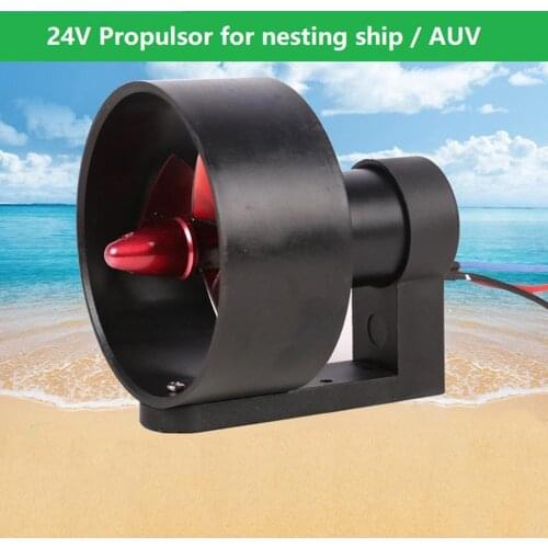 DC 12V 24V Underwater Jet Boat 3-Blade CW CCW Thruster Engine Used In DIY Remote Control Robot Decoy Nest Ship Submarine Motor