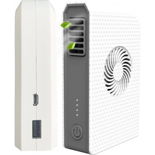 Portable Mini Rechargeable Fan Power Bank USB Fan for Mobile Charge Phone Charger Silent Pocket Fan Without Vane Blades Blower