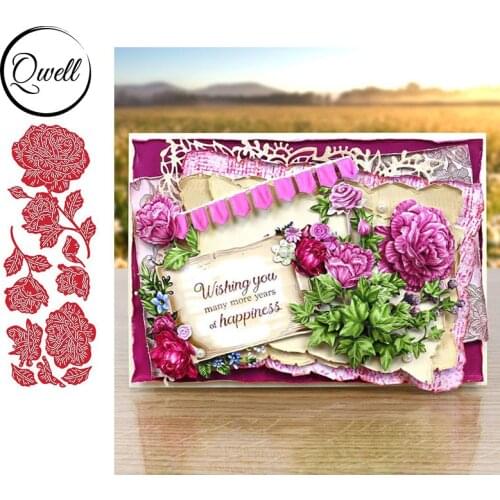 QWELL Flower Cutting Dies for Scrapbooking and Card Making Paper Embossing Craft New 2019 die cuts