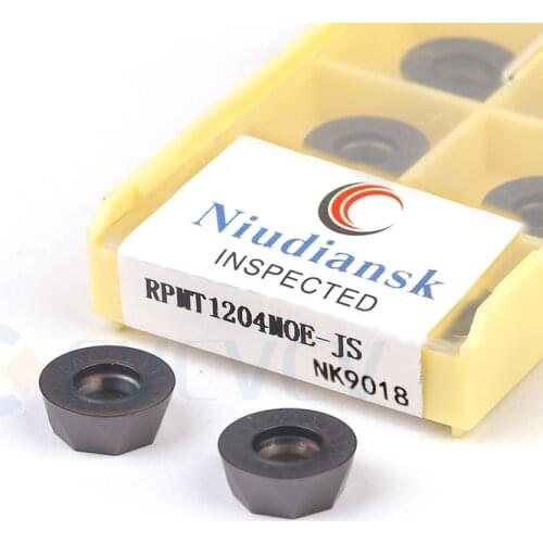 RPMT08T2MOE-JS NK9018 RPMT10T3 RPMT1204 RPMT MOE CNC Lathe Arc Milling Cut Machining Tool Carbide Insert Durable Wear-Resistant