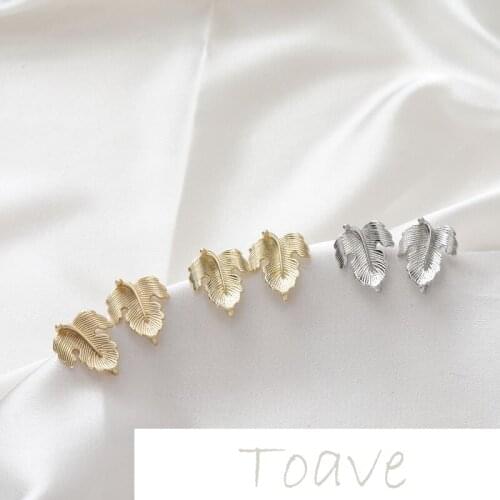 14K gold-clad dumb gold leaf diy jewelry handmade earrings earrings material accessories