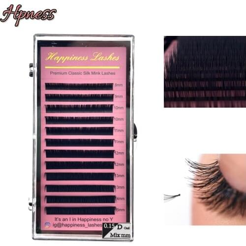 Silk 8~15mm Mix False Eyelashes Lash For Salon Natural Soft Eyelash Extensions Mink Individual Eyelashes Makeup Maquiagem Cilios