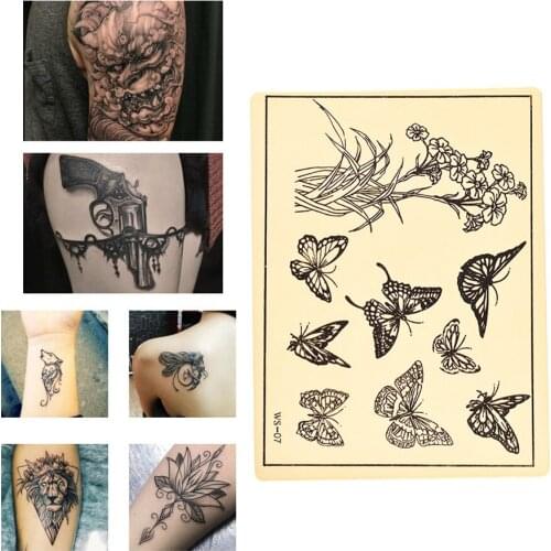 Silicone Tattoo Practice Skin Body Art Exquisite Pattern Design Template Body Art Silicone Tattoo Simulation Practice Skin Templ