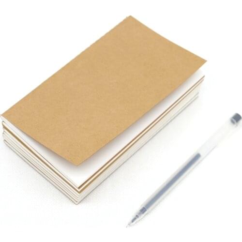 Alice Story M Size 165X95Mm TravelerS Notebook Refill Replace Notebook (17X10Cm) Spiral Loose Leaf Cowhide Diary Journal