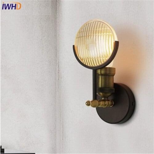 Loft Style Industrial Vintage LED Wall Light Fixtures Iron Antique Lamp Bedside E27 Bulb Edison Wall Sconce Indoor Lighting