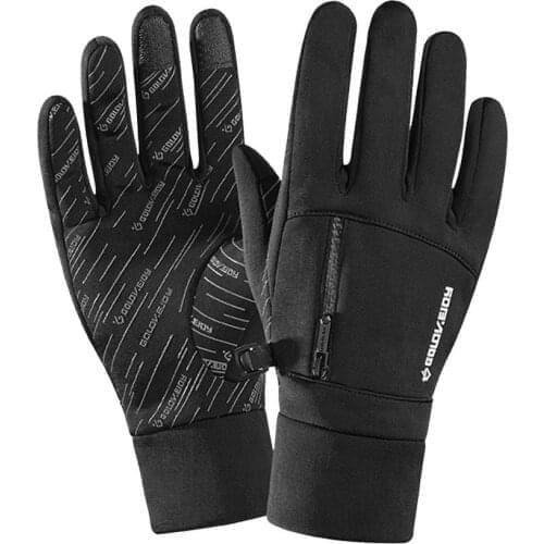 Warm Gloves Motorcycle Windproof Waterproof Snowboard Full Finger Anti Slip Cycling Riding Mitten For Outdoor Motorbike Gloves H