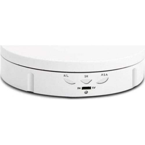 New Hot Motorized Turntable Round Shape Adjustable Speed ABS Electric Mute Rotating Showcase for Jewelry Cosmetic Display