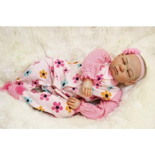 High-end reborn babies dolls 50CM cloth body silicone baby dolls real newborn baby looking kids gift bebe alive reobrn bonecas