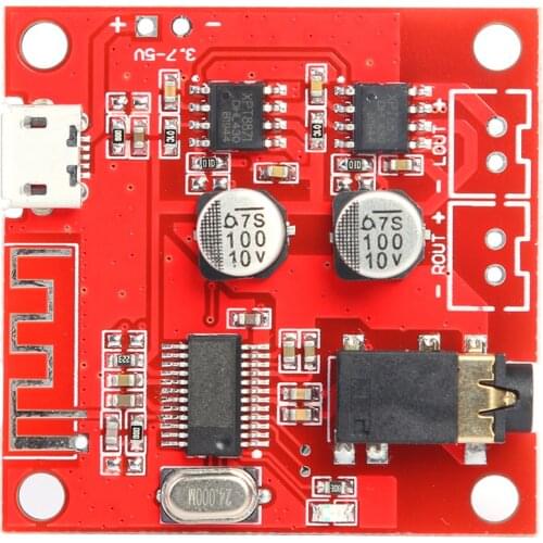 XY-BT5W 3.7-5V Bluetooth Audio Receiver Board BT 4.2 DIY 3.5mm AUX Wireless Stereo Music Decoder Module for Power Amplifier Spea