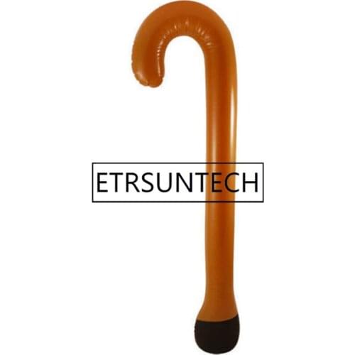 100pcs Inflatable Crutch Party Supplies Christmas Halloween Party Decoration Blow Up Walking Stick