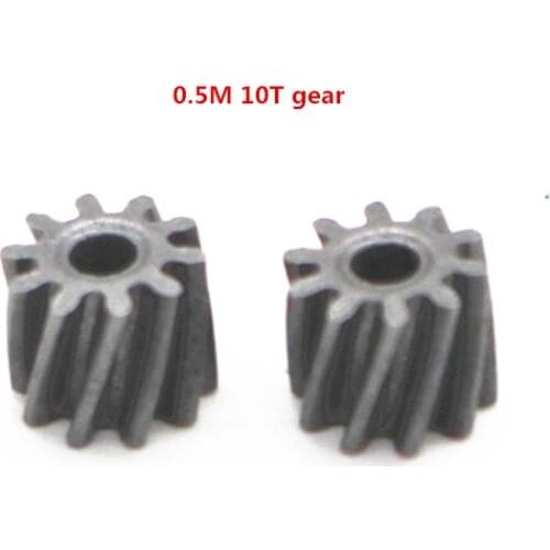 2PCS 0.5M 10T 37GB reduction gearbox Motor gear For 520/3530/545/550 motor 2mm 3mm 3.17mm hole diameter