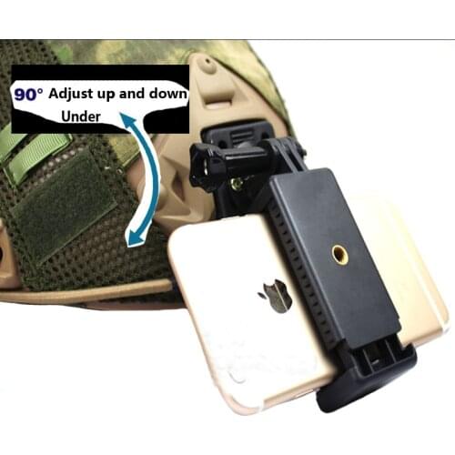 Airsoft Tactical Helmet Accessories NVG Mount base Connecter adapter Fixed Mount For Mobile Phone Gopro Hero 1 2 3 4 Camera Bk