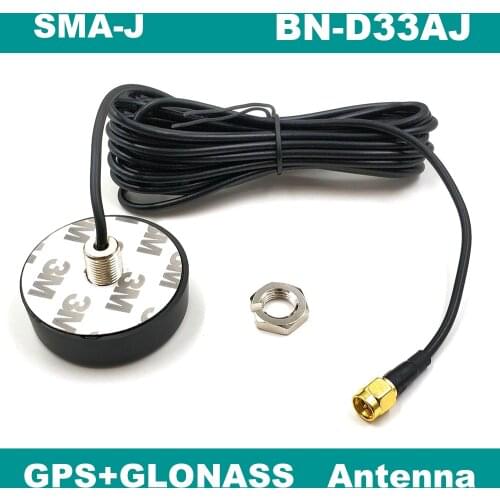 BEITIAN High Gain GPS GLONASS Ceramic Antenna Active Amplifier Set Screw SMA-J Ceiling BN-D33AJ