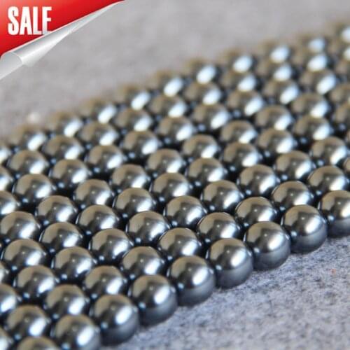 Fashion Charm 4-14mm Dark Gray Imitation Pearl Shell Diy Round Loose Beads Accessories Woman Christmas Wedding Gift Design