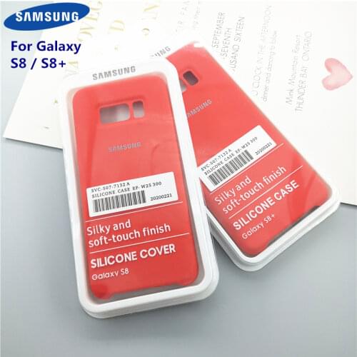 Samsung Galaxy S8 Plus Case Silky Liquid Silicone Origina Office Style Shell Cover for Galaxy S8+ S8 Plus With Box