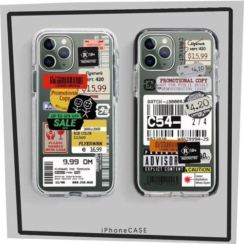 Instagram QR code tags soft Silicon Phone Case For iPhone 11 Pro Xs MAX XR X 7 8 plus 12 MiNi luxury Non-slip back cover coque