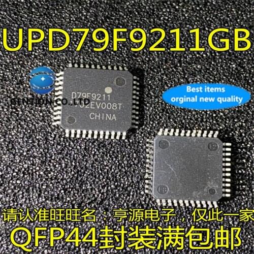 10Pcs UPD79F9211GB D79F9211 Microcontroller chip TQFP44 in stock 100% new and original