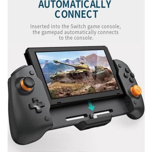 For Nintendo Switch Handheld Controller Grip Console Gamepad Double Motor Vibration Built-in 6-Axis Gyro Sweat-proof TNS-19252C