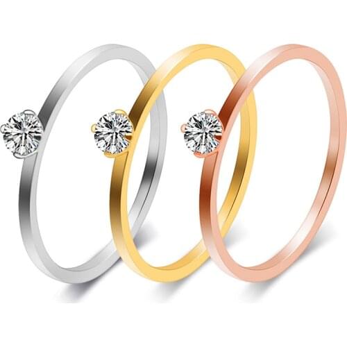 Itireydn Rings With Cubic Zirkonia For Women