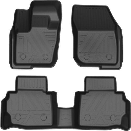 For Ford Mondeo Floor Mats Specialized TPE Black Heavy Waterproof Car Mats Carpet Auto Accessories Interior Details