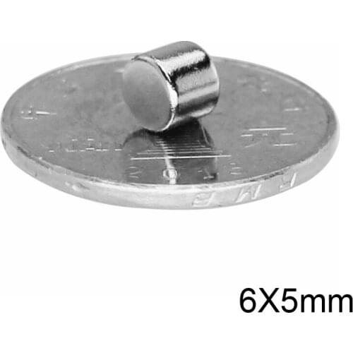 20~300pcs 6x5 mm Rare Earth Neodymium Magnets 6mm x 5mm Powerful Strong Magnets disc 6x5mm Small Round magnet 6*5 mm
