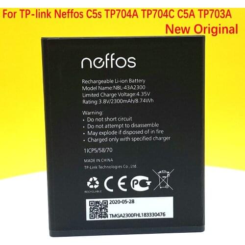 NEW Original NBL-43A2300 Battery For TP-link Neffos C5s TP704A TP704C C5A TP703A Mobile Phone In Stock