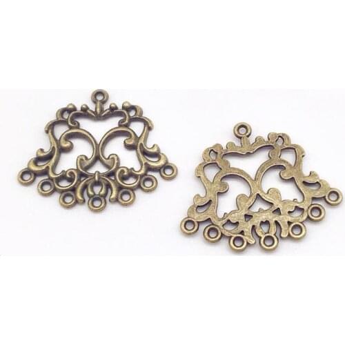 New 12 pcs flower Connector charms fit DIY handmade European style necklace earring bracelet charms Jewelry Making