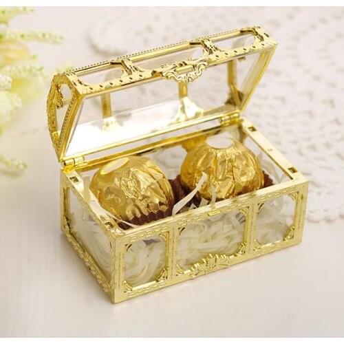 Plastic Treasure Box Candy Gift Jewelry Organizer DIY Trinket Storage Container