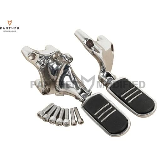 Chrome Streamliner Motorcycle Foot peg & Bracket Moto Foot Rest case for Harley 883 1200 XL Sportster 2014 2015 2016 2017