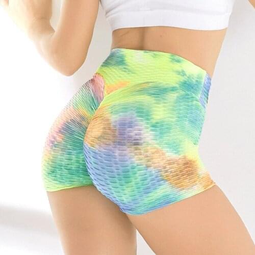 Sexy Womens Sports High Waist Shorts Athletic Gym Workout Fitness Yoga Leggings Briefs Athletic Breathable push up Yoga Short