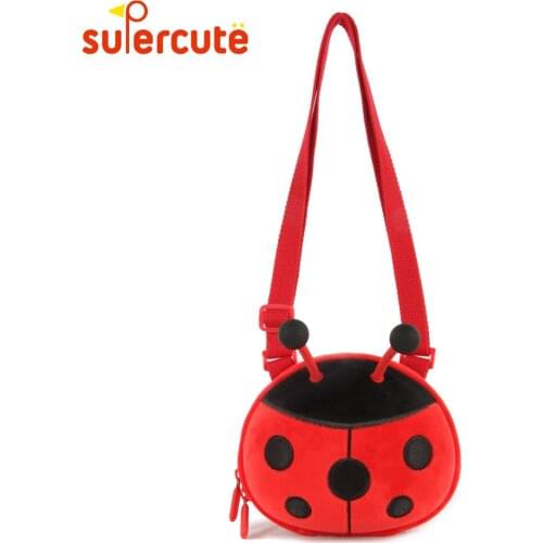 SUPERCUTE Ladybug kids bag 2-8 Years 3D cartoon Ladybug shape bags for children cool gifts for kids crossbody bag