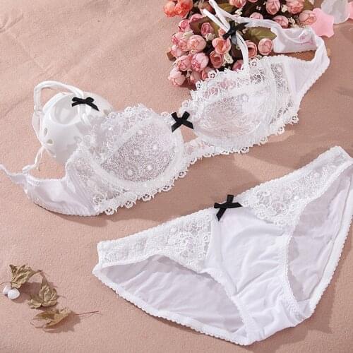 Vogue Secret Brand Women Lace Bra Set Top Briefs A B C D Cup Women Clothing Lingerie Sexy Panties And Bra Sets Transparent Charm