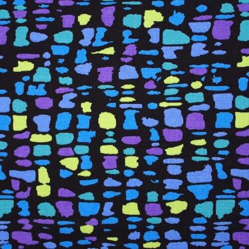 1 yard Cotton Fabric for sewing pathwork, dress, cloth, bedding - indigo pop Irregular pattern (width=145cm)