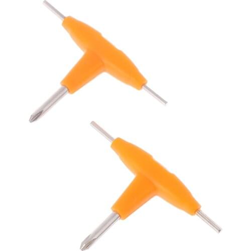 2pc 3 In 1 Screwdriver Cross Flat Screw Driver 1 Cross Screwdriver 2 Inner Hexagon Spanner For Electronic Vape Acc Dropshipping