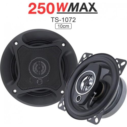 2Pcs 4 Inch 250W 10cm Car Coaxial Auto Audio Music Stereo Full Range Frequency Hifi Speakers Non-destructive Installation