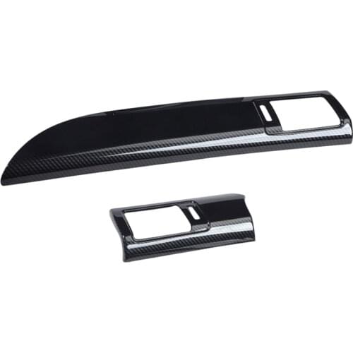 2pcs/set Carbon Fiber Texture Console Dashboard L&R Air Vent Trim Decoration Strip fit for Honda Accord 2014 2015 2016 2017