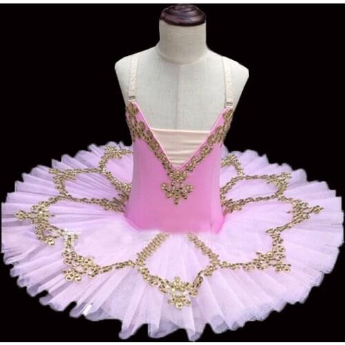 2021 Dancetree – jupe Tutu de danse du lac des cygnes pour enfants, jupe professionnelle de Ballet à paillettes, 3 couleurs